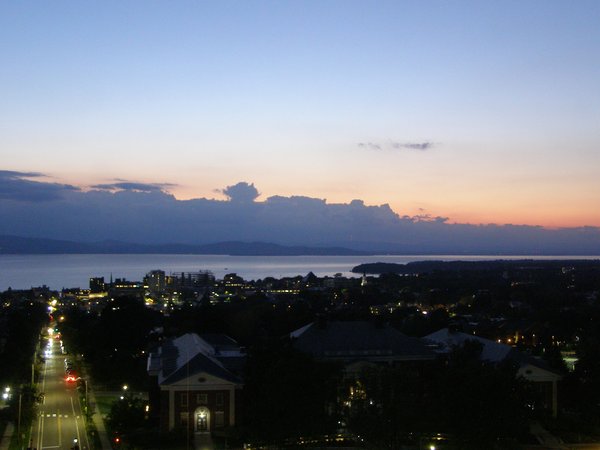 Burlington sunset on Thursday, September 18, 2025 at 7:43 PM EDT