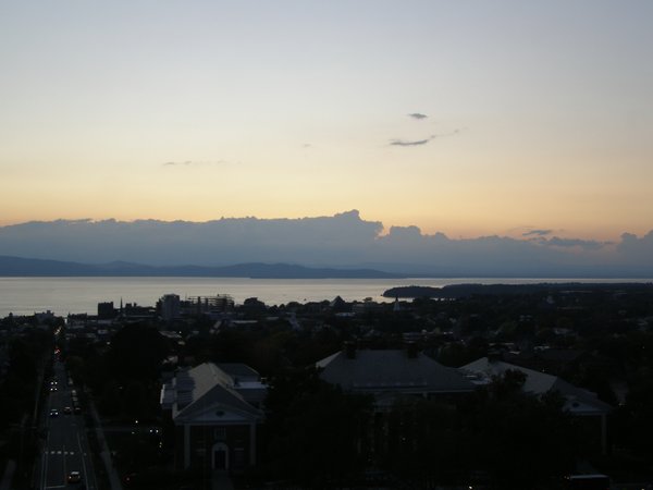 Burlington sunset on Thursday, September 18, 2025 at 7:13 PM EDT