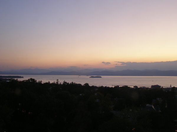 Burlington sunset on Thursday, September 18, 2025 at 7:28 PM EDT