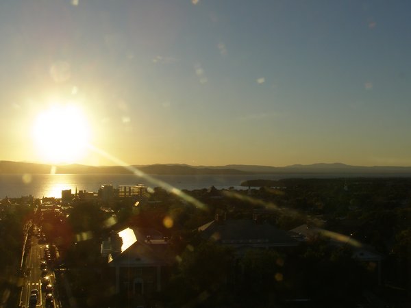 Burlington sunset on Friday, September 19, 2025 at 6:43 PM EDT