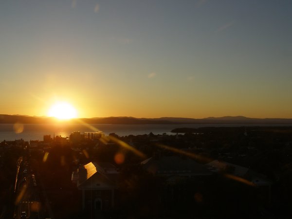 Burlington sunset on Friday, September 19, 2025 at 6:58 PM EDT