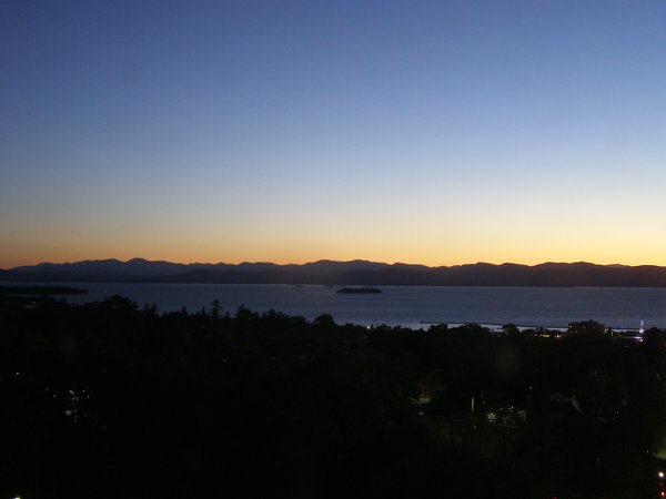 Burlington sunset on Friday, September 19, 2025 at 7:43 PM EDT