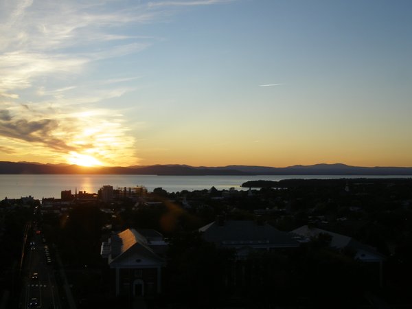 Burlington sunset on Saturday, September 20, 2025 at 6:58 PM EDT