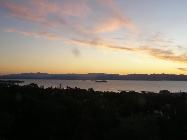 Burlington sunset on Saturday, September 20, 2025 at 7:13 PM EDT
