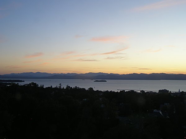 Burlington sunset on Sunday, September 21, 2025 at 7:13 PM EDT