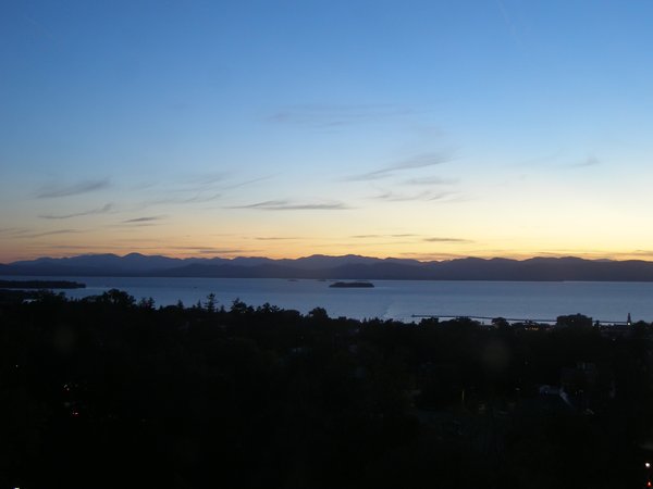 Burlington sunset on Sunday, September 21, 2025 at 7:28 PM EDT