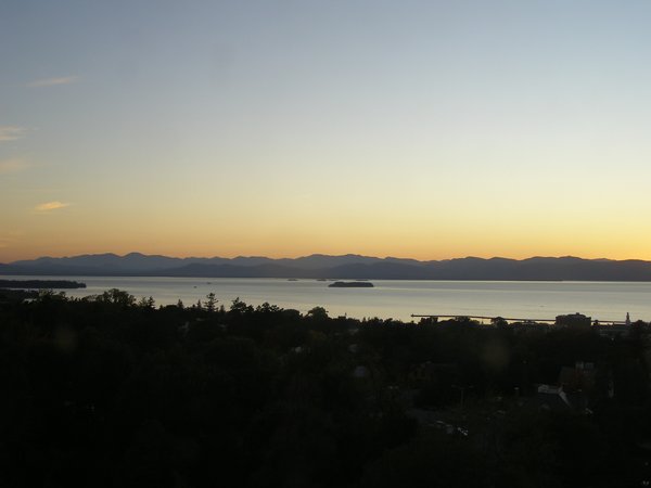 Burlington sunset on Friday, October 3, 2025 at 6:43 PM EDT