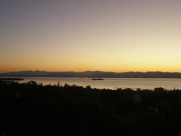 Burlington sunset on Friday, October 3, 2025 at 6:58 PM EDT