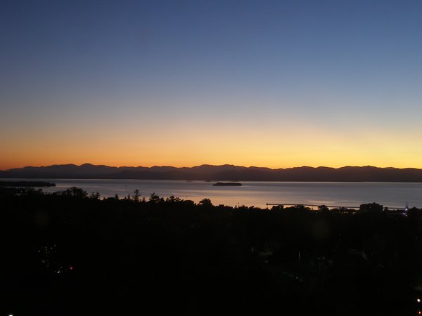 Burlington sunset on Friday, October 3, 2025 at 7:13 PM EDT