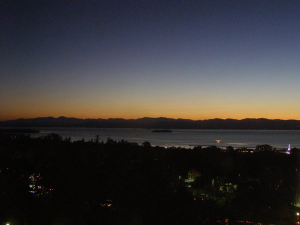 Burlington sunset on Friday, October 3, 2025 at 7:29 PM EDT