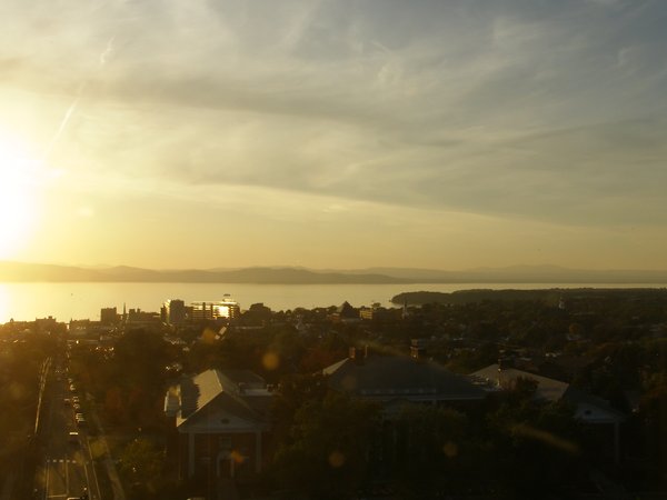 Burlington sunset on Saturday, October 4, 2025 at 6:13 PM EDT