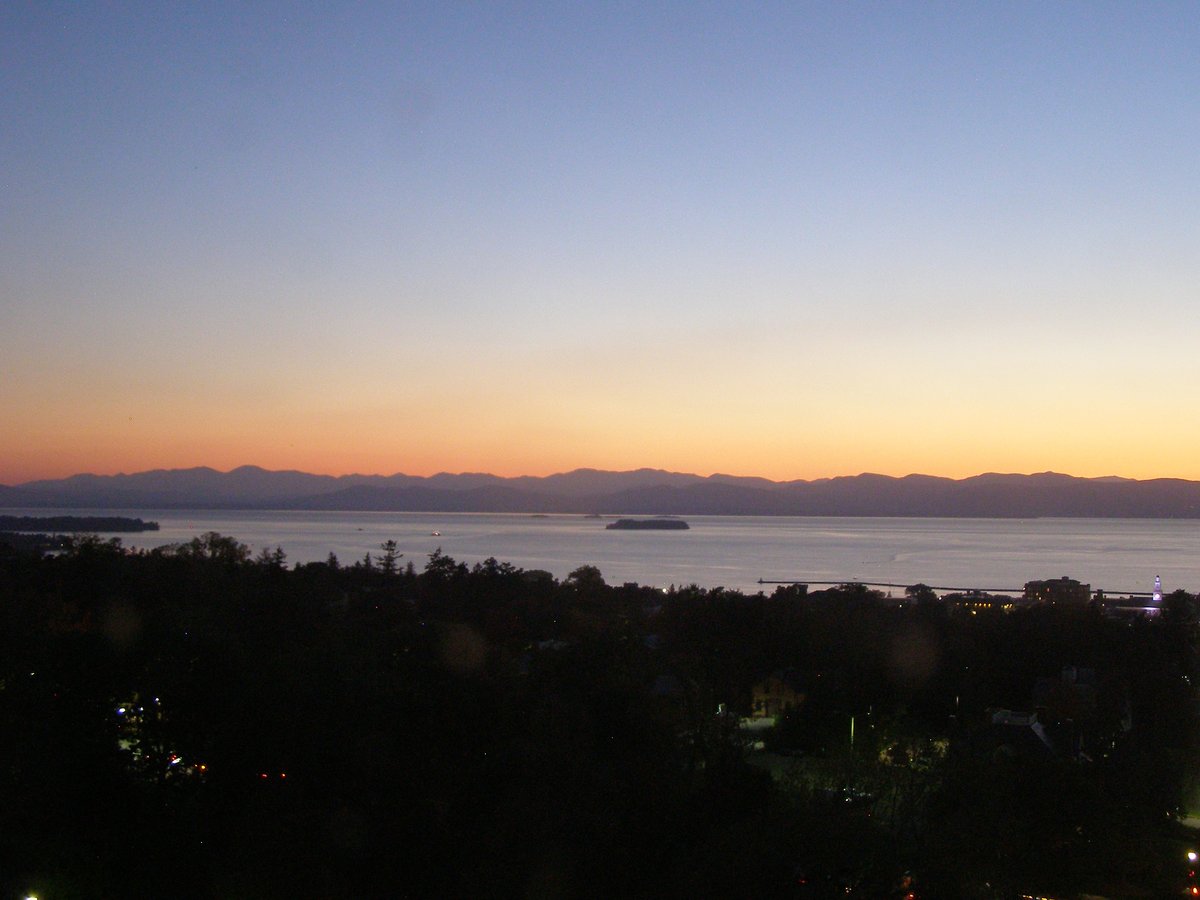 Left view, Burlington sunset on Sunday, October 5, 2025