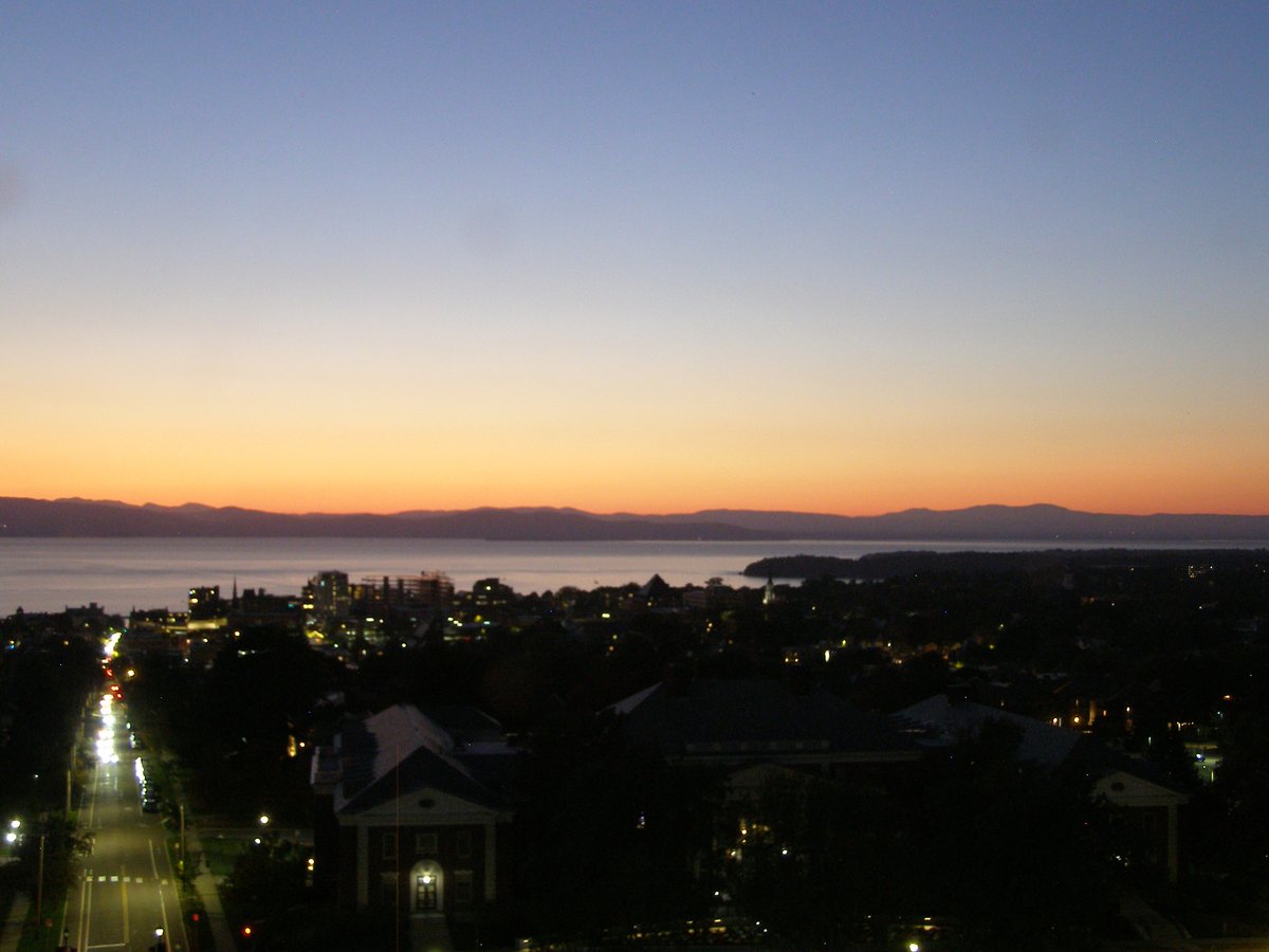 Right view, Burlington sunset on Sunday, October 5, 2025