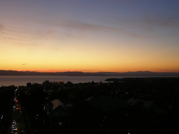Burlington sunset on Monday, October 6, 2025 at 6:59 PM EDT