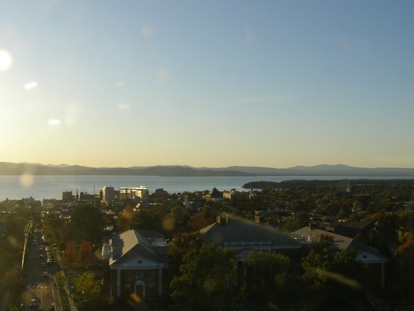 Burlington sunset on Thursday, October 9, 2025 at 5:59 PM EDT