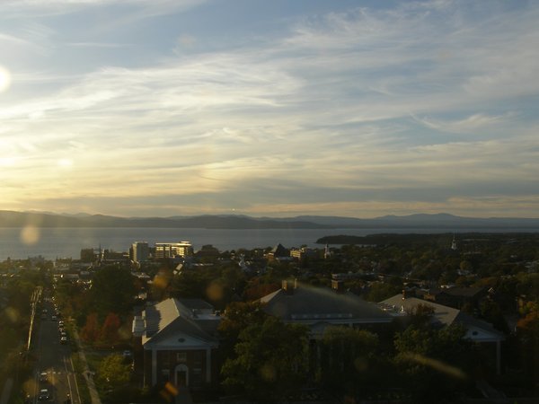 Burlington sunset on Friday, October 10, 2025 at 5:59 PM EDT