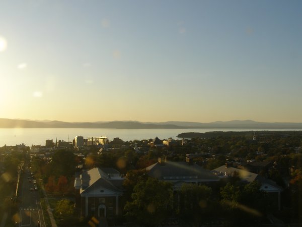 Burlington sunset on Saturday, October 11, 2025 at 5:58 PM EDT