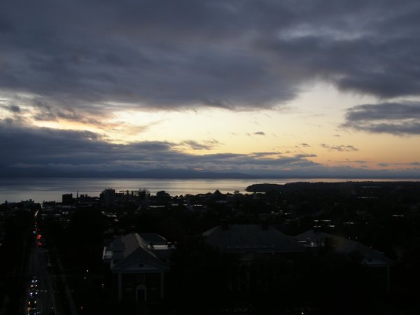 Burlington sunset on Tuesday, October 14, 2025 at 6:28 PM EDT