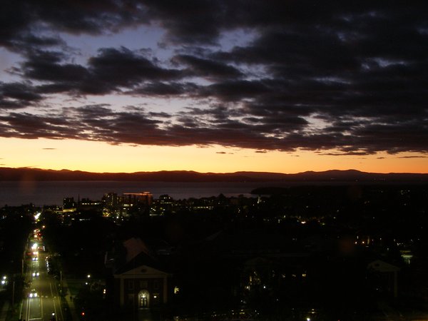 Burlington sunset on Wednesday, October 15, 2025 at 6:58 PM EDT