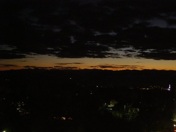Burlington sunset on Wednesday, October 15, 2025 at 7:13 PM EDT
