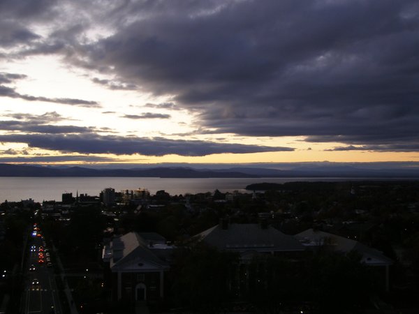 Burlington sunset on Sunday, October 26, 2025 at 6:14 PM EDT