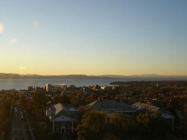 Burlington sunset on Tuesday, October 28, 2025 at 5:43 PM EDT
