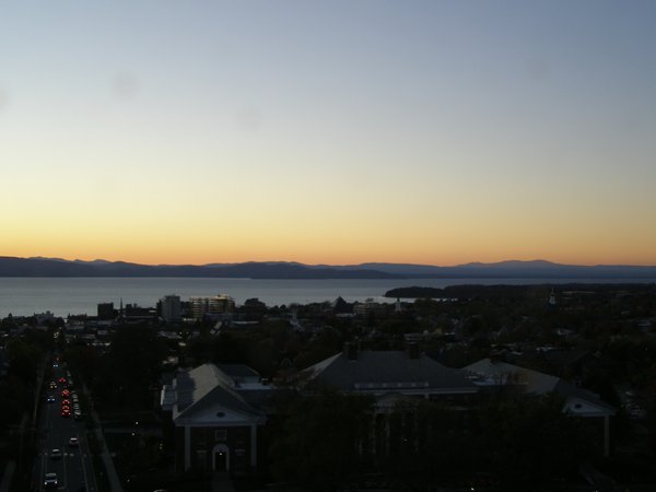 Burlington sunset on Tuesday, October 28, 2025 at 5:59 PM EDT