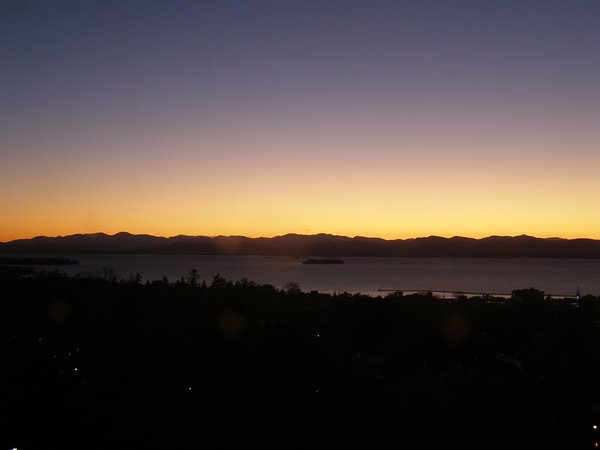 Burlington sunset on Tuesday, October 28, 2025 at 6:18 PM EDT