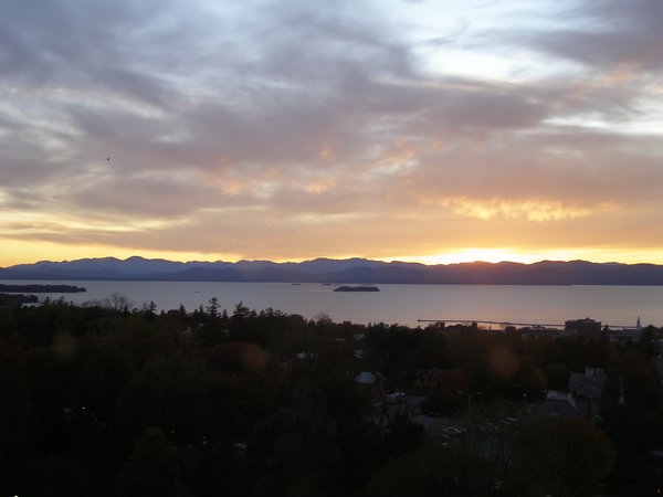 Burlington sunset on Wednesday, October 29, 2025 at 5:59 PM EDT