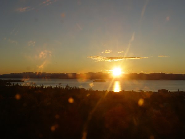 Burlington sunset on Sunday, November 2, 2025 at 4:44 PM EST
