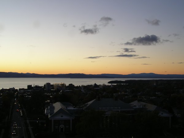 Burlington sunset on Sunday, November 2, 2025 at 4:58 PM EST