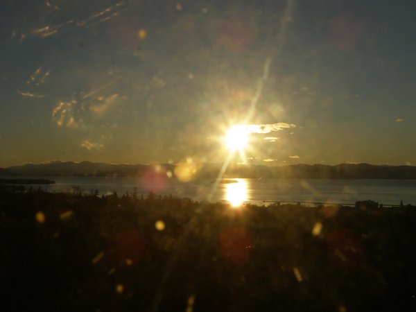 Burlington sunset on Sunday, November 2, 2025 at 4:18 PM EST