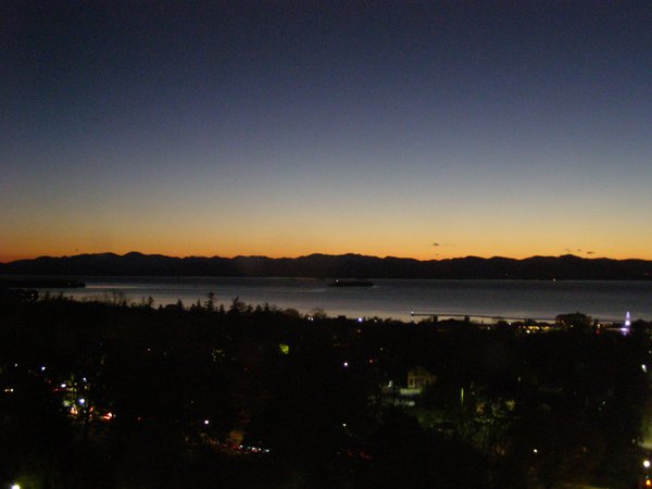 Burlington sunset on Sunday, November 2, 2025 at 5:44 PM EST