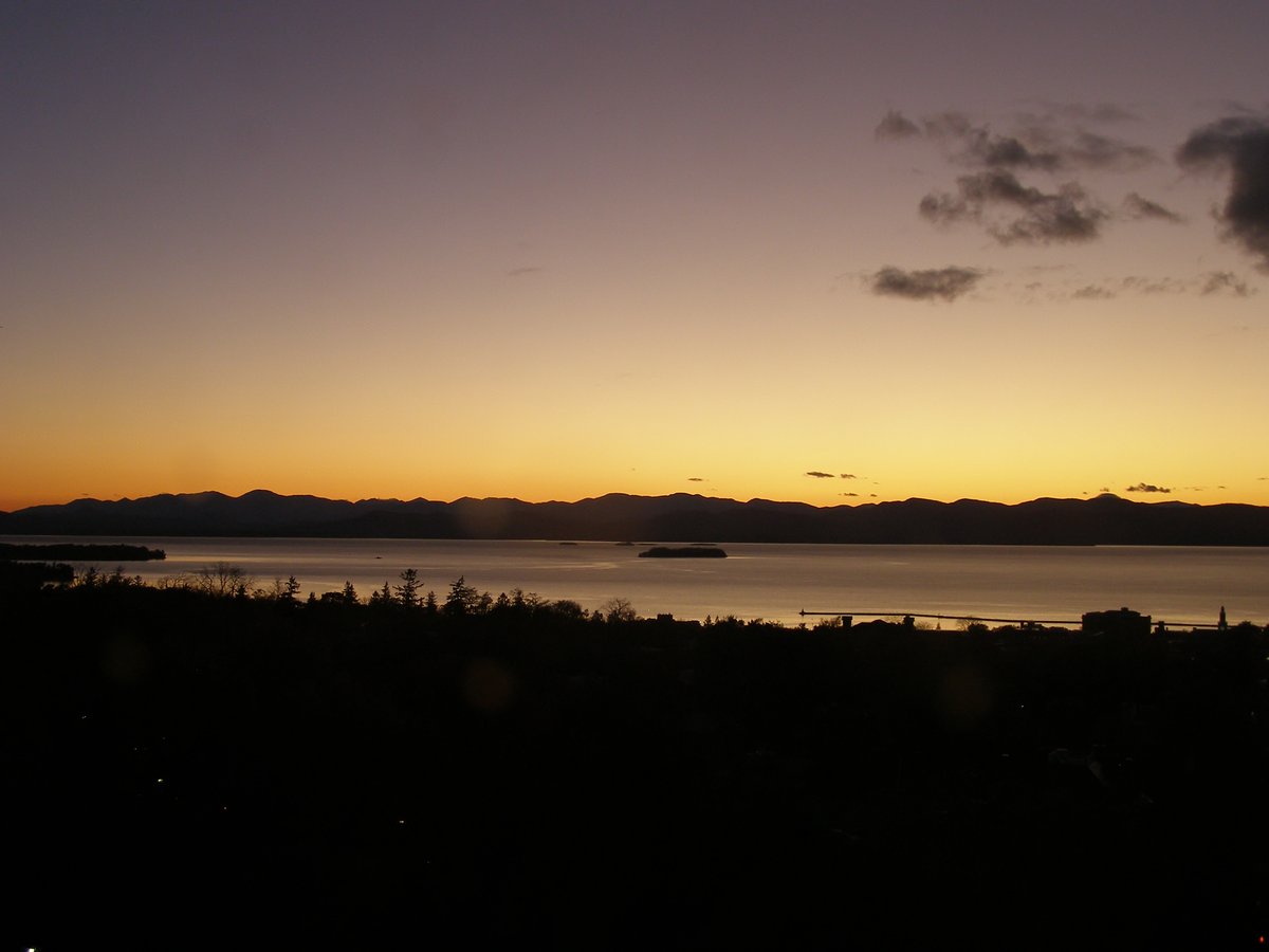 Left view, Burlington sunset on Sunday, November 2, 2025
