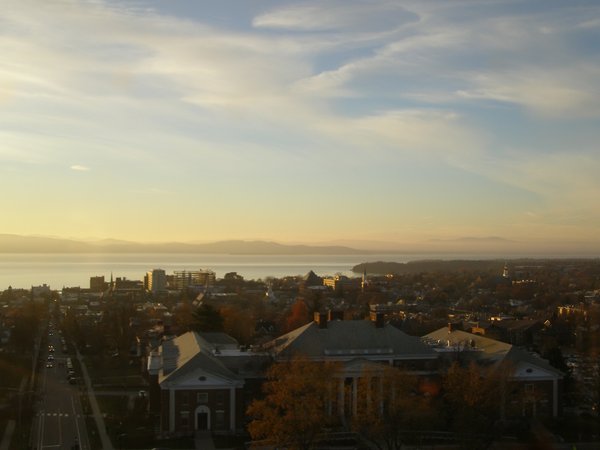 Burlington sunset on Thursday, November 20, 2025 at 4:14 PM EST