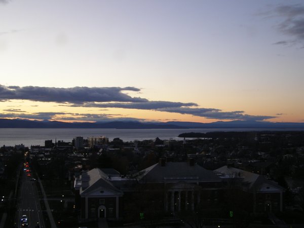 Burlington sunset on Saturday, November 22, 2025 at 4:43 PM EST