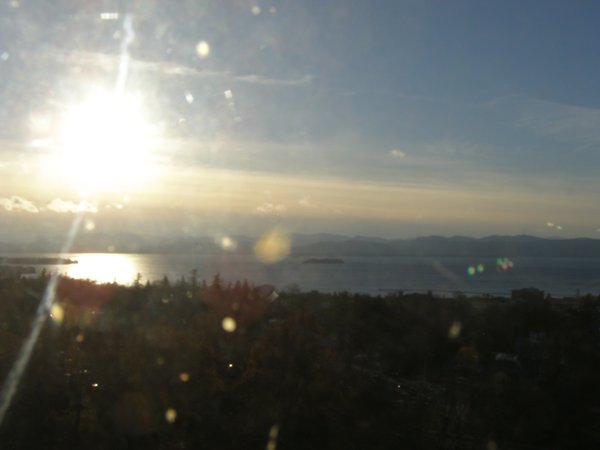 Burlington sunset on Monday, December 1, 2025 at 3:29 PM EST