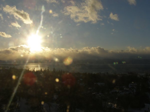 Burlington sunset on Thursday, December 4, 2025 at 3:44 PM EST
