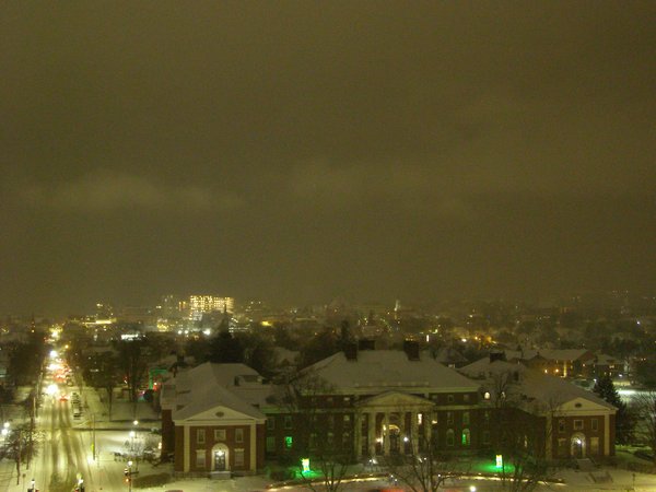 Burlington sunset on Sunday, December 7, 2025 at 6:14 PM EST