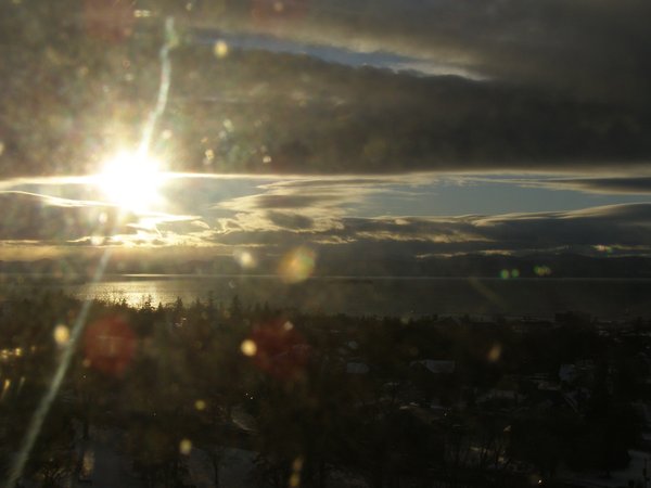 Burlington sunset on Friday, December 12, 2025 at 3:44 PM EST