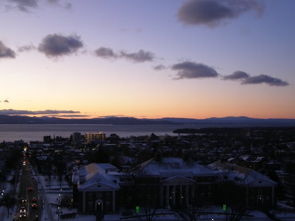 Burlington sunset on Sunday, December 14, 2025 at 4:44 PM EST