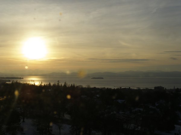 Burlington sunset on Tuesday, December 16, 2025 at 3:44 PM EST