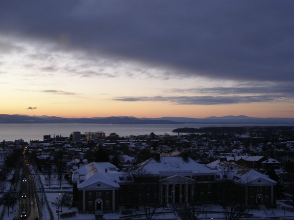 Burlington sunset on Saturday, December 27, 2025 at 4:44 PM EST