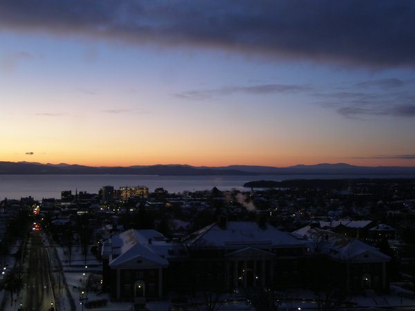 Burlington sunset on Saturday, December 27, 2025 at 4:59 PM EST