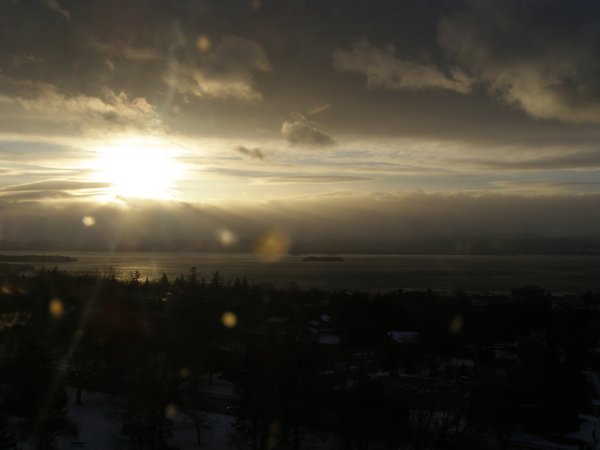 Burlington sunset on Tuesday, December 30, 2025 at 3:59 PM EST