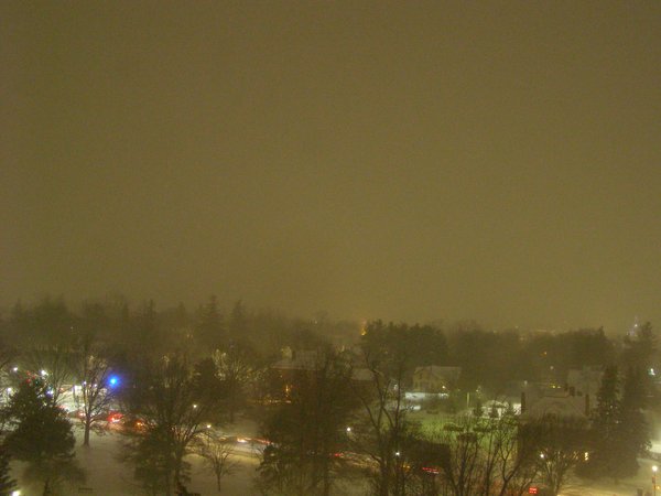 Burlington sunset on Monday, January 5, 2026 at 5:44 PM EST