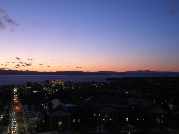 Burlington sunset on Tuesday, January 20, 2026 at 5:29 PM EST