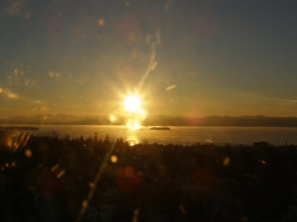 Burlington sunset on Saturday, January 24, 2026 at 4:44 PM EST
