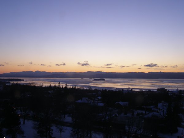 Burlington sunset on Saturday, January 31, 2026 at 5:29 PM EST