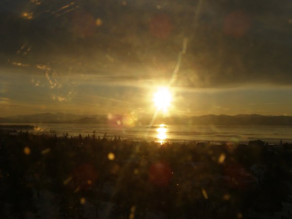 Burlington sunset on Thursday, February 5, 2026 at 4:59 PM EST